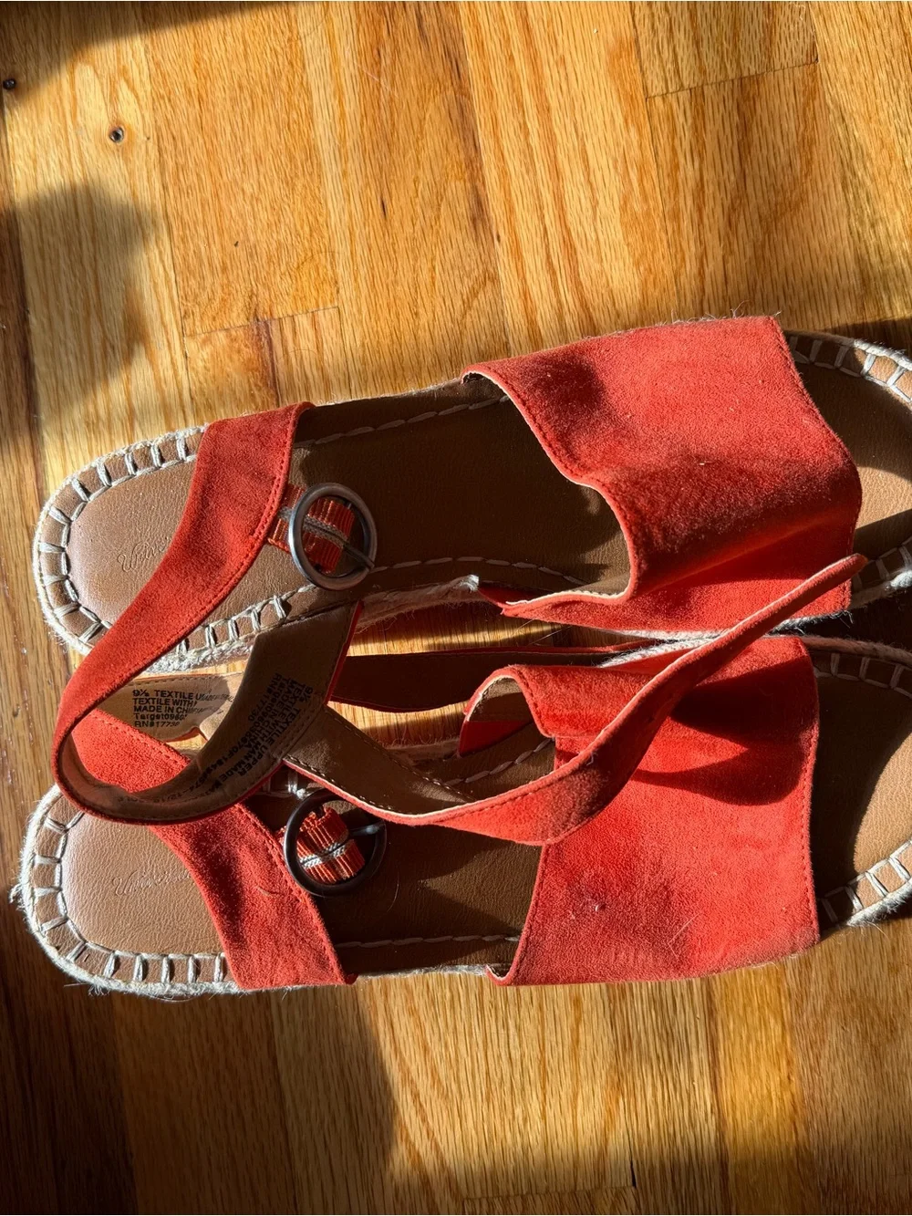 Universal Thread Orange Espadrille Platform Sandals